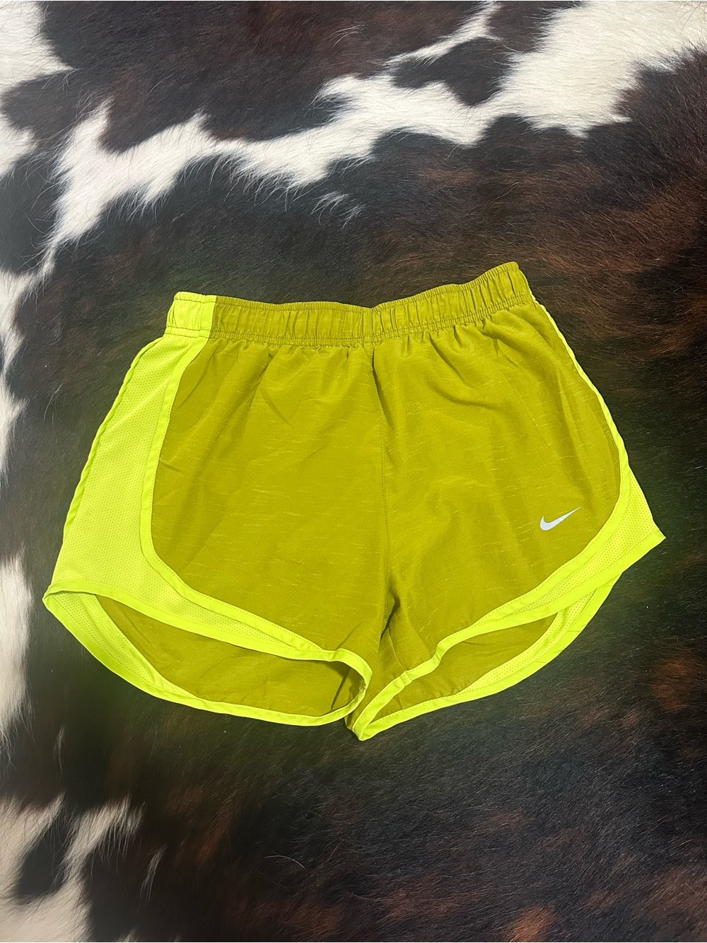 Nike Women's Neon Lime Athletic Shorts